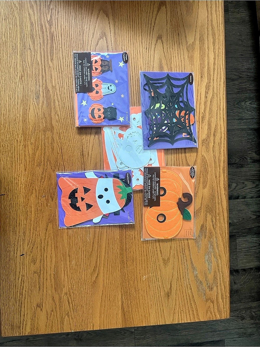Papyrus Halloween Decor Set Orange & Purple